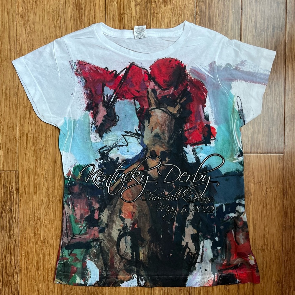 Kentucky Derby 2012 Graphic Short Sleeve T-Shirt Size Small. 1252